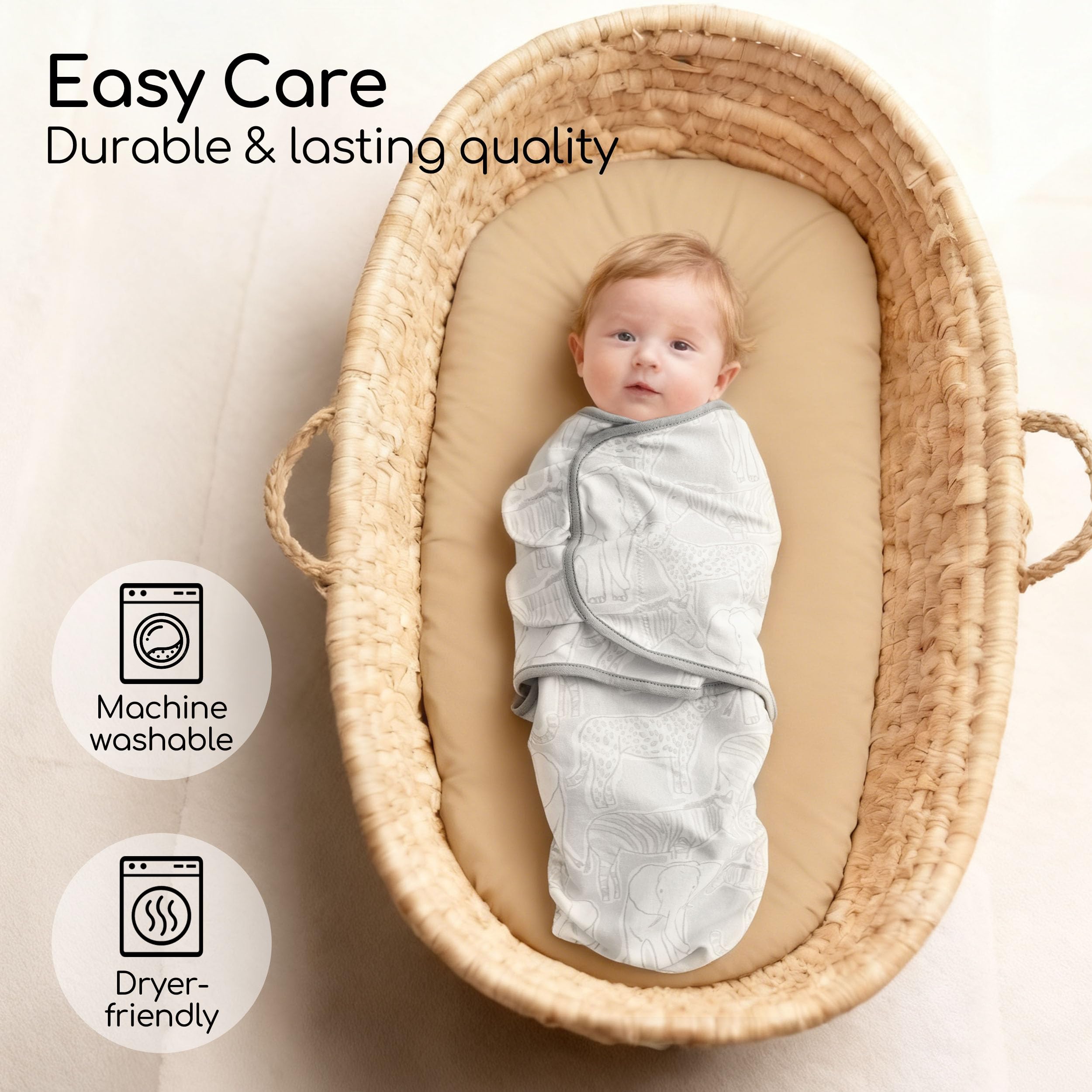 CIVARUA KIDS velcro-swaddle tabs secure yet gentle on skin