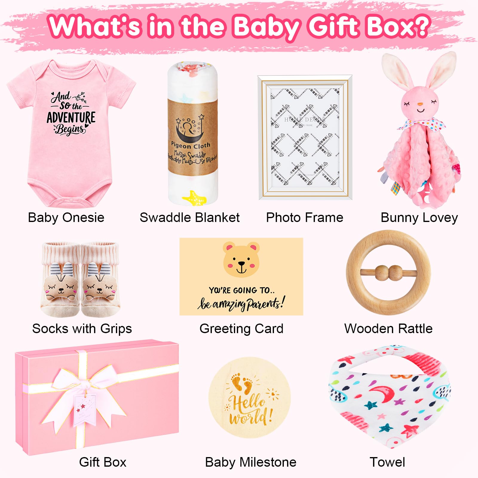 Ciyufavo soft pink onesie—gentle cotton for delicate newborn skin.