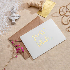 CJ&M pregnancy announcement card grandparent design highlights a celebratory reveal.