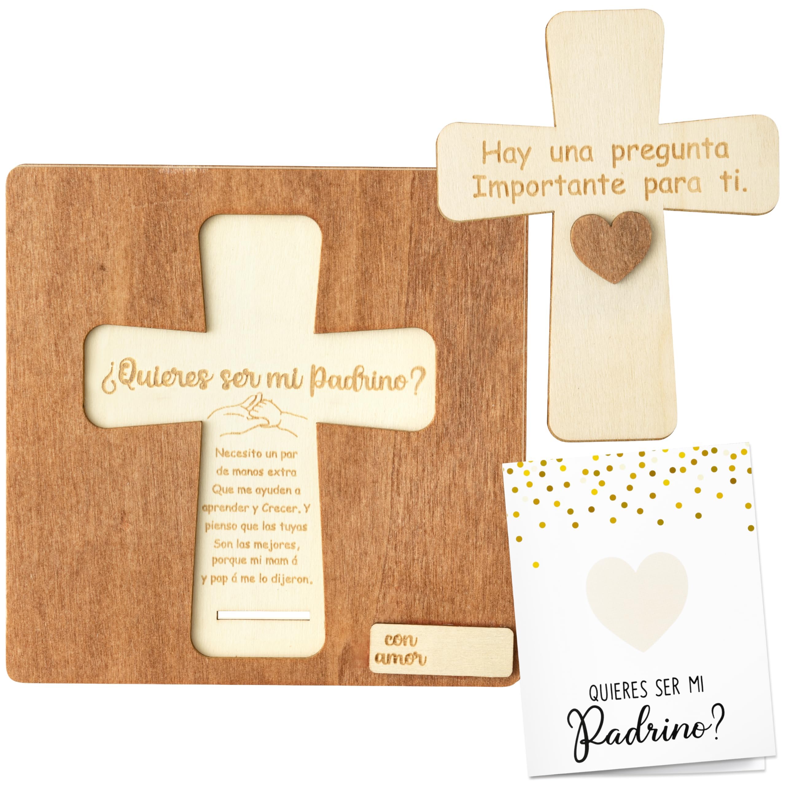 CJiangpo cross-design puzzle board for a memorable godfather proposal moment