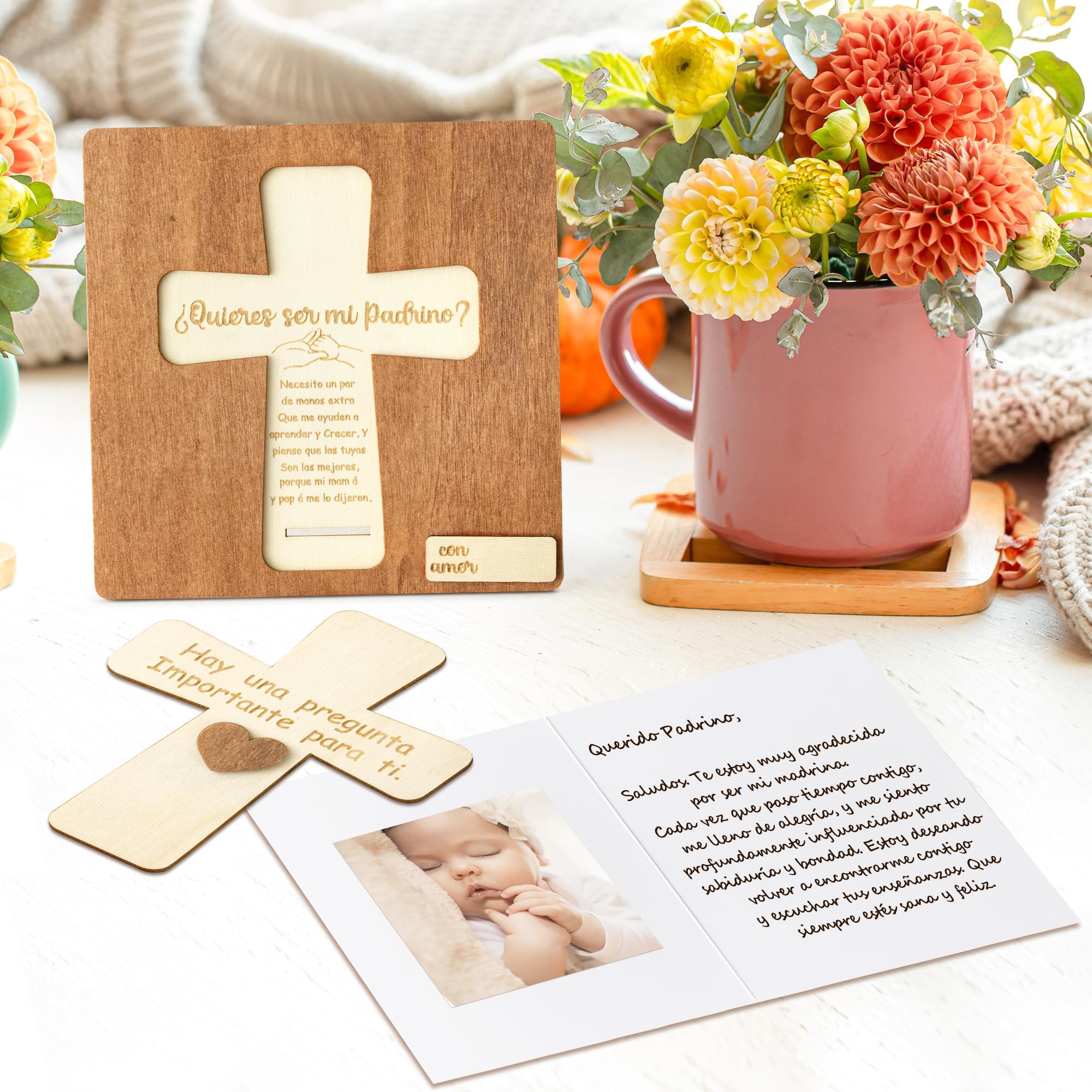CJiangpo godfather-proposal-sign shows decorative keepsake to honor lifelong commitment