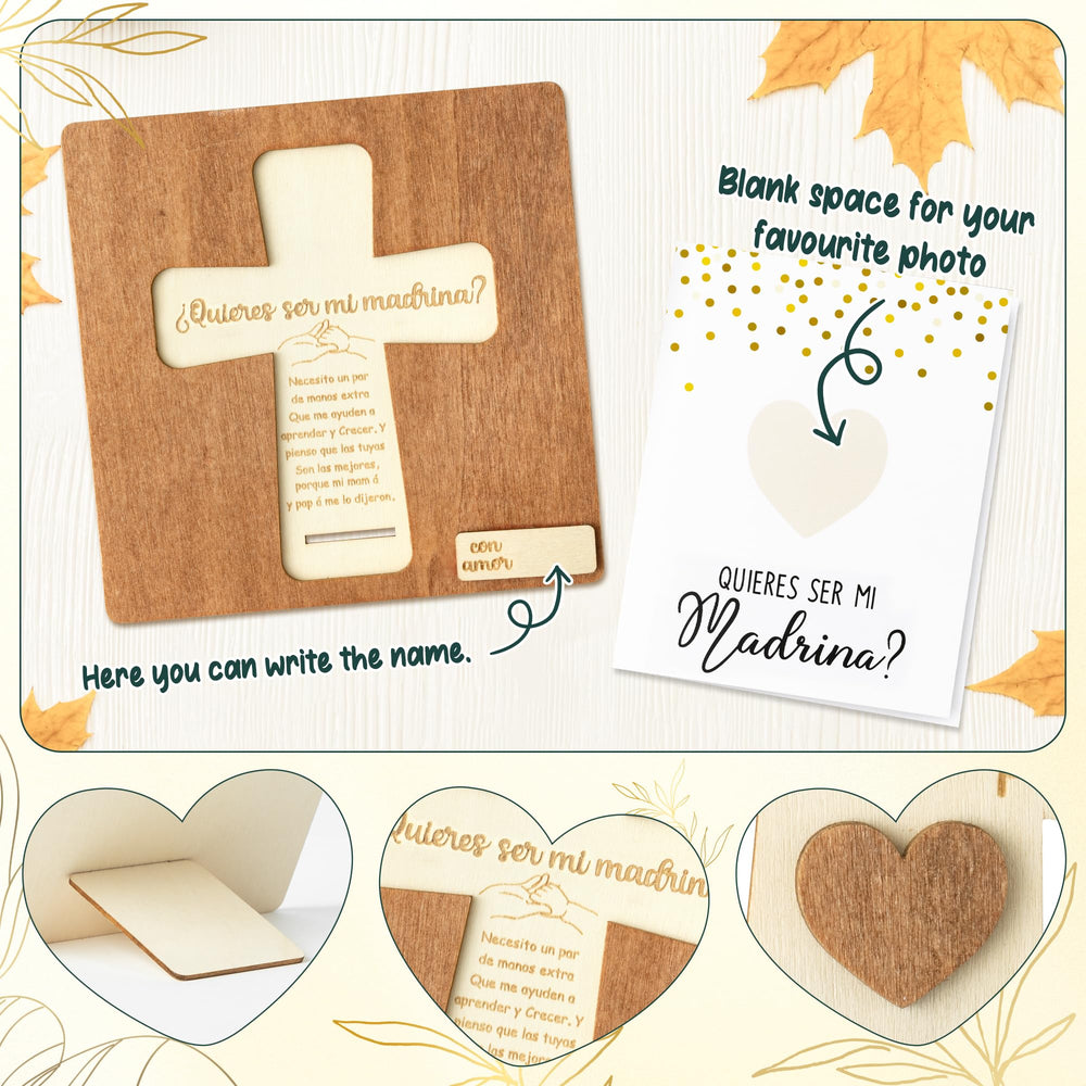 CJiangpo godmother proposal card captures an intimate announcement of this meaningful role