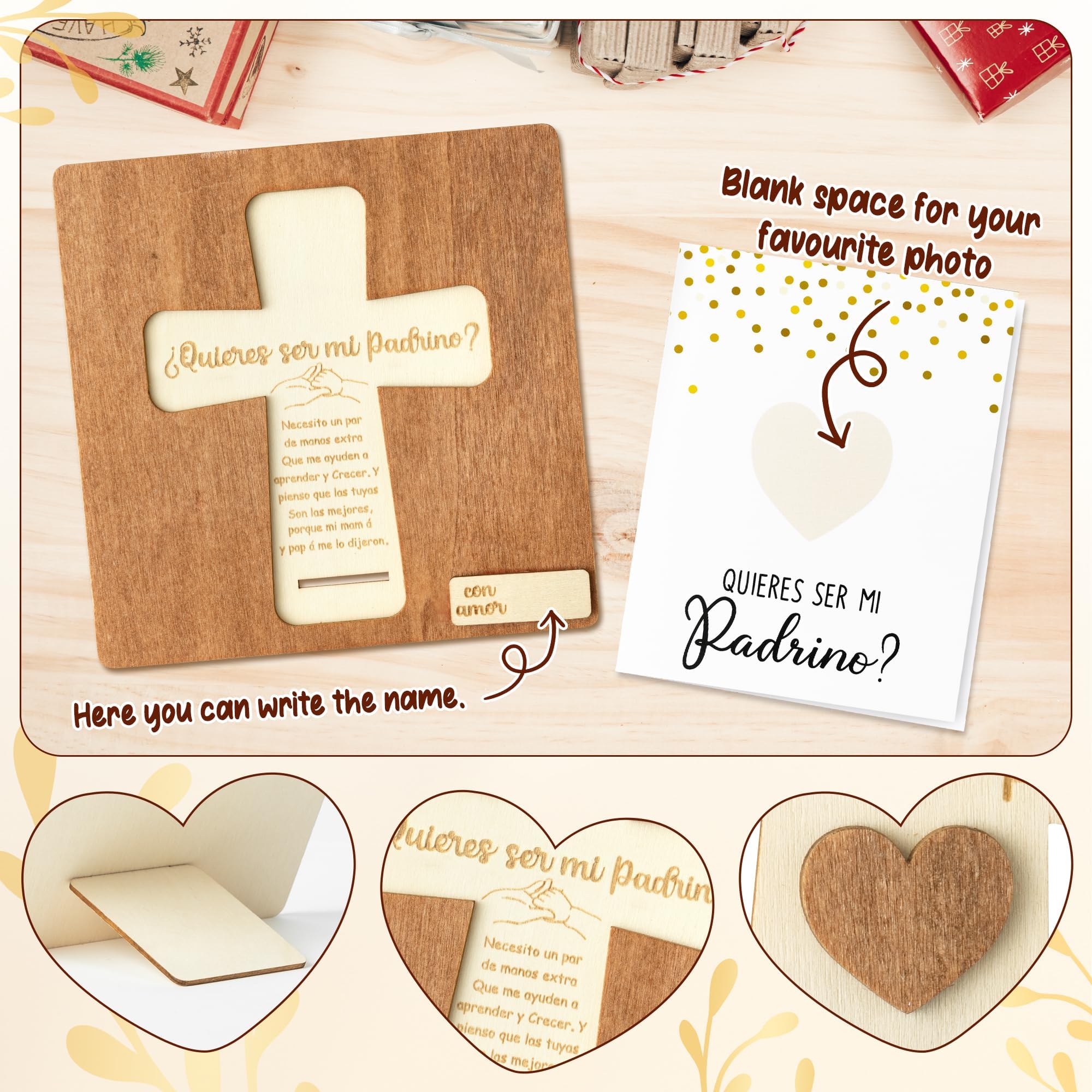 CJiangpo godparent-proposal-card complements the set with meaningful sentiment and style
