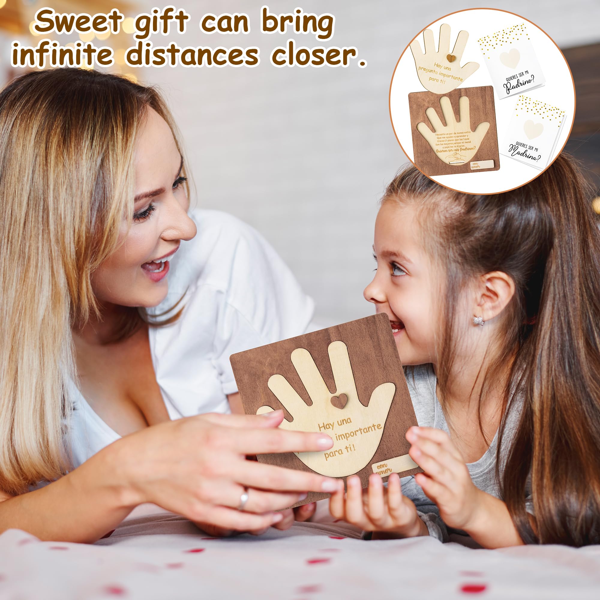 CJiangpo godparents announcement decor for living room or nursery