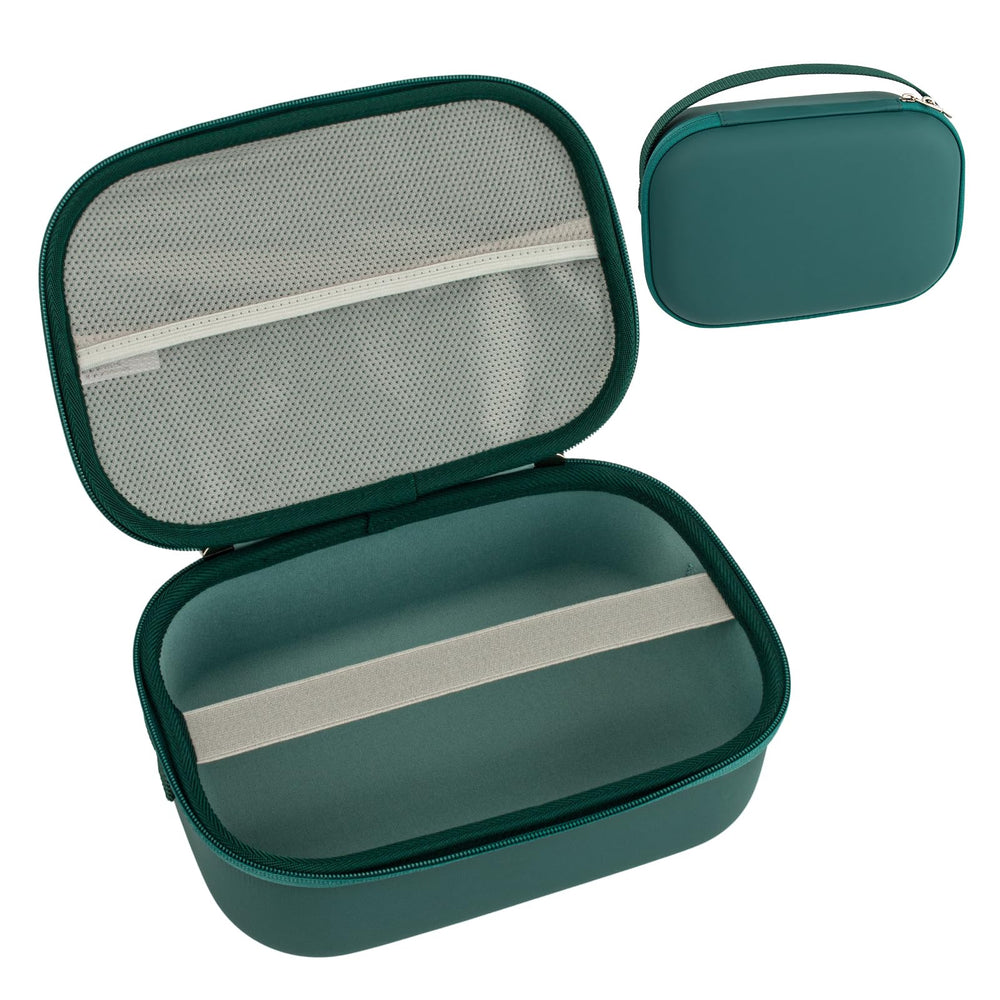 CJZ breast pump carrying case front view for easy, hands-free travel readiness.