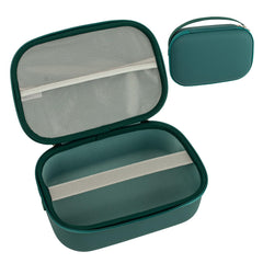 CJZ breast pump carrying case front view for easy, hands-free travel readiness.
