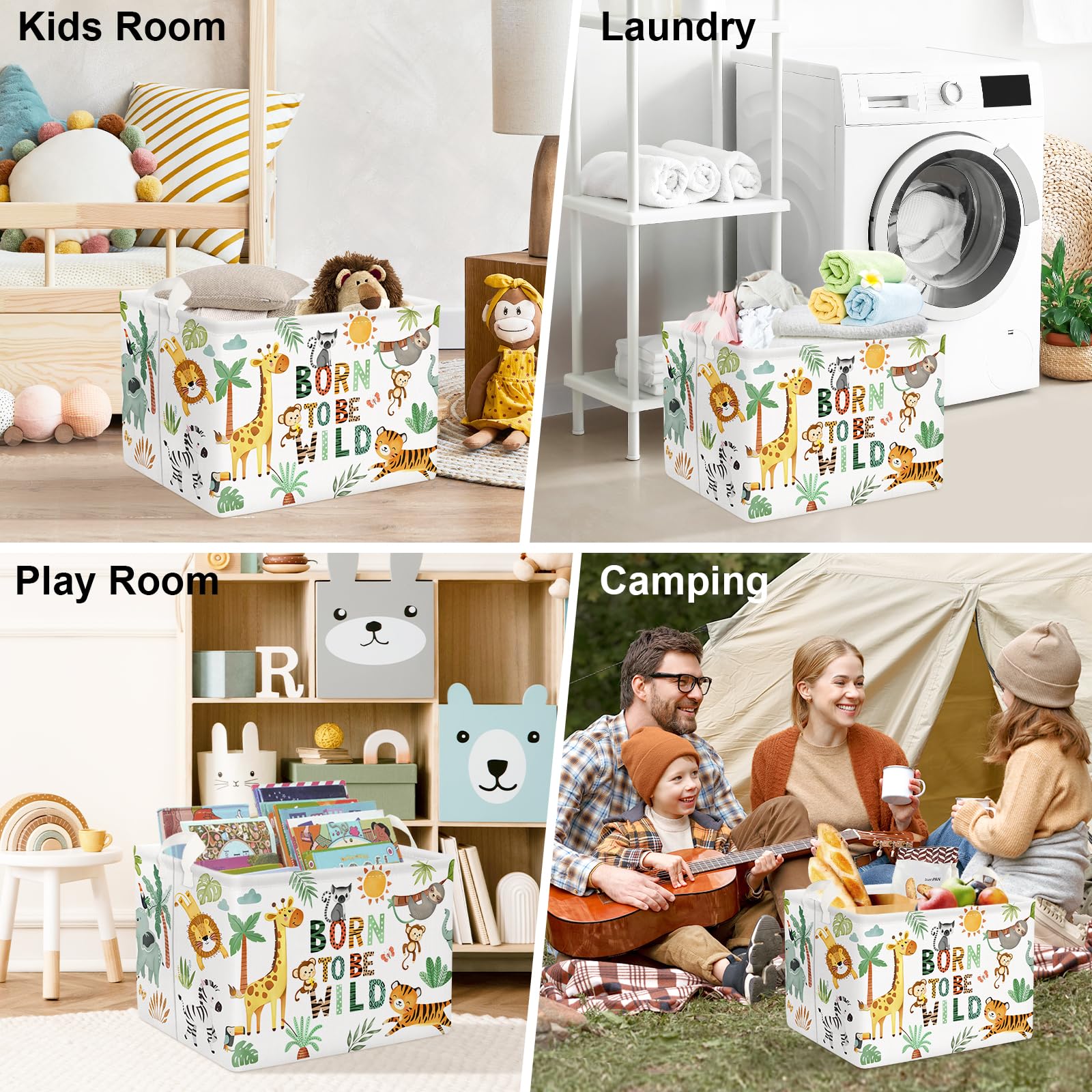 Clastyle 36L gift-ready basket suitable for baby showers or housewarmings.