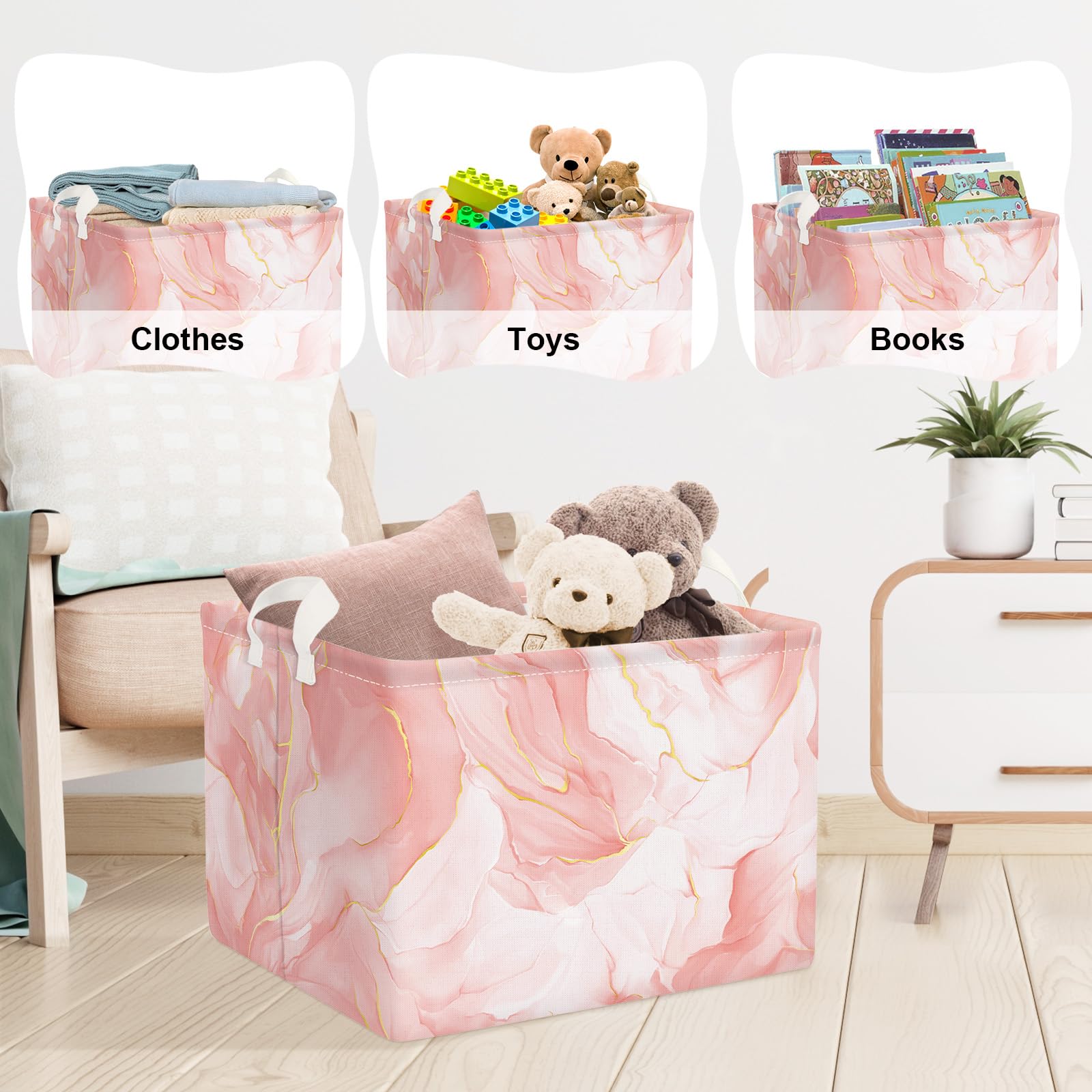Clastyle 36L basket with PE coating keeps dirty clothes tidy.