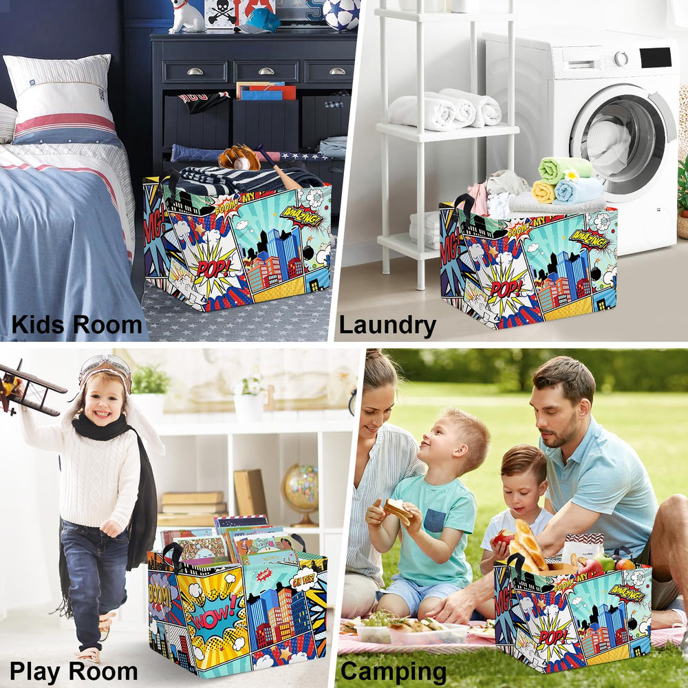 Clastyle 36L storage basket with PE coating resists spills during kids' art projects.