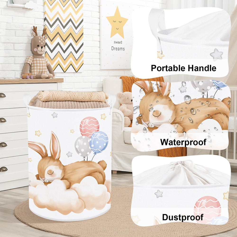 Clastyle 36x45cm baby laundry bin with durable PE coating.