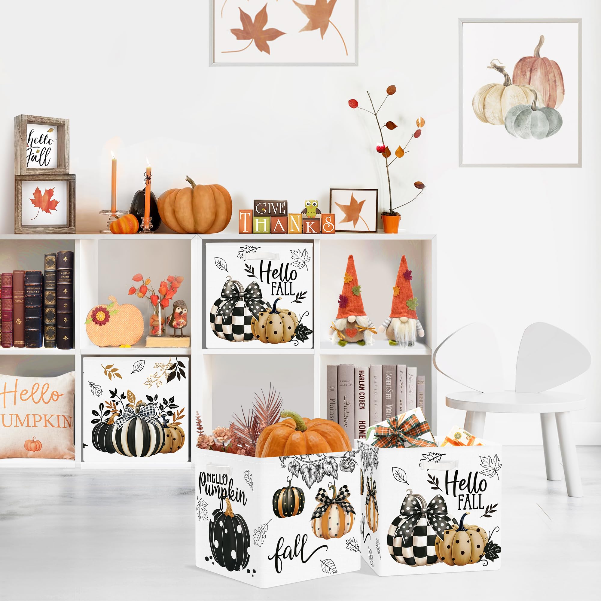 Clastyle autumn storage basket with soft sides for easy toy transport.