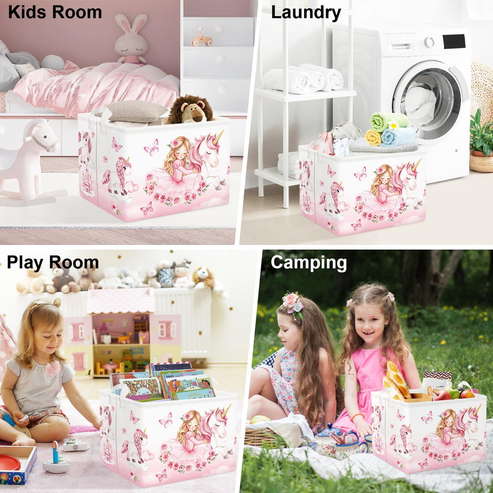 Clastyle unicorn basket looks adorable in a kids' bedroom decor