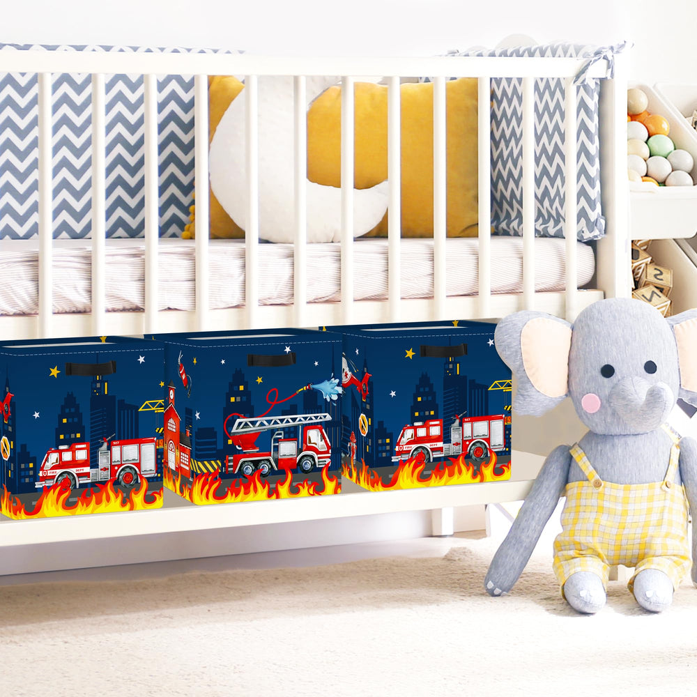 Clastyle 3-pack storage bins keeps toys, books, and clothes organized