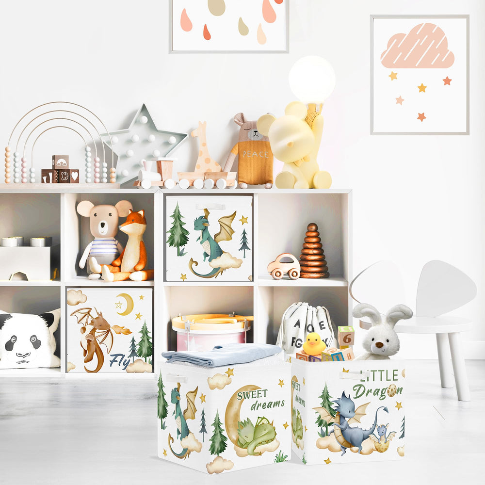 Clastyle child-room toy-bin for easy, accessible toy cleanup.