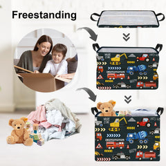 Clastyle City Car Baby Laundry Hamper open tote ideal for toy organization.