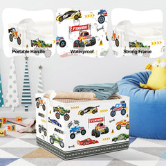 Clastyle City Car Laundry Hamper interior 36L capacity supports bulky plush toys
