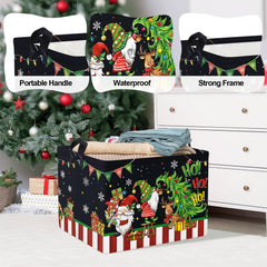 Clastyle collapsible basket with soft sides enables easy transport of toys.