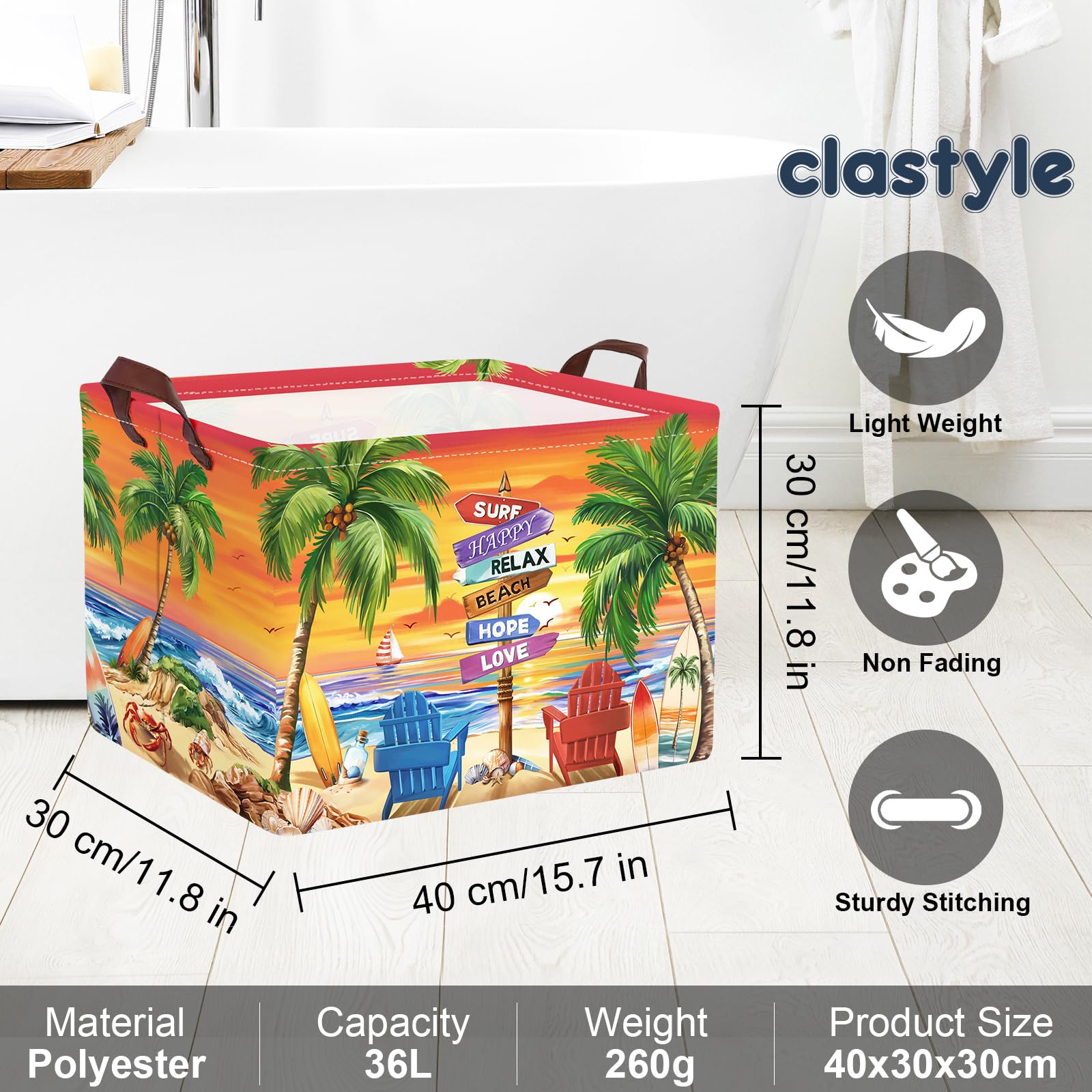 Clastyle collapsible organizer stands on its own when loaded