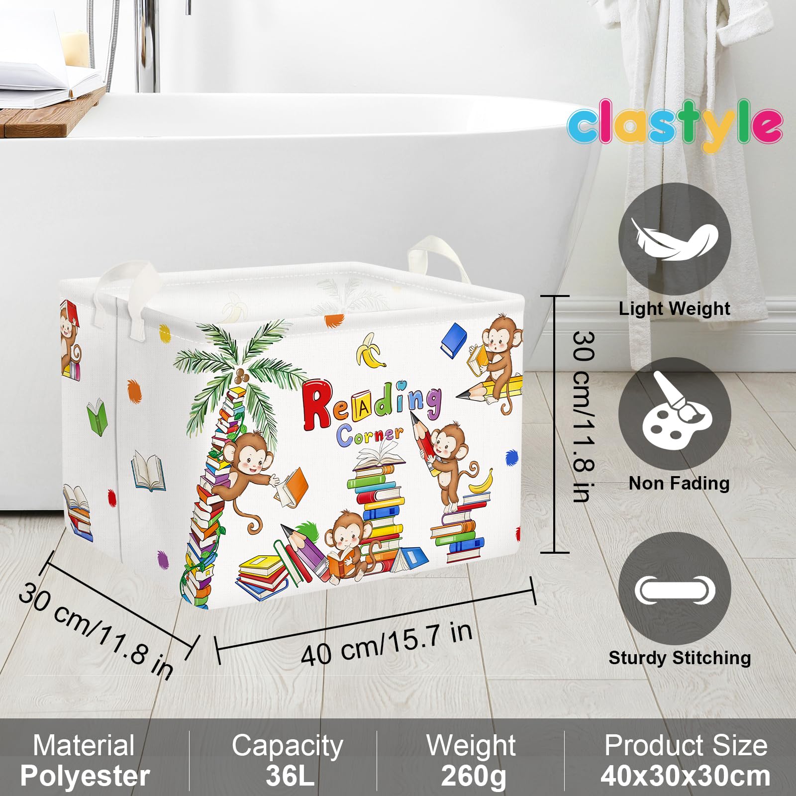 Clastyle easy-clean PE coating basket is quick to wipe down after play.