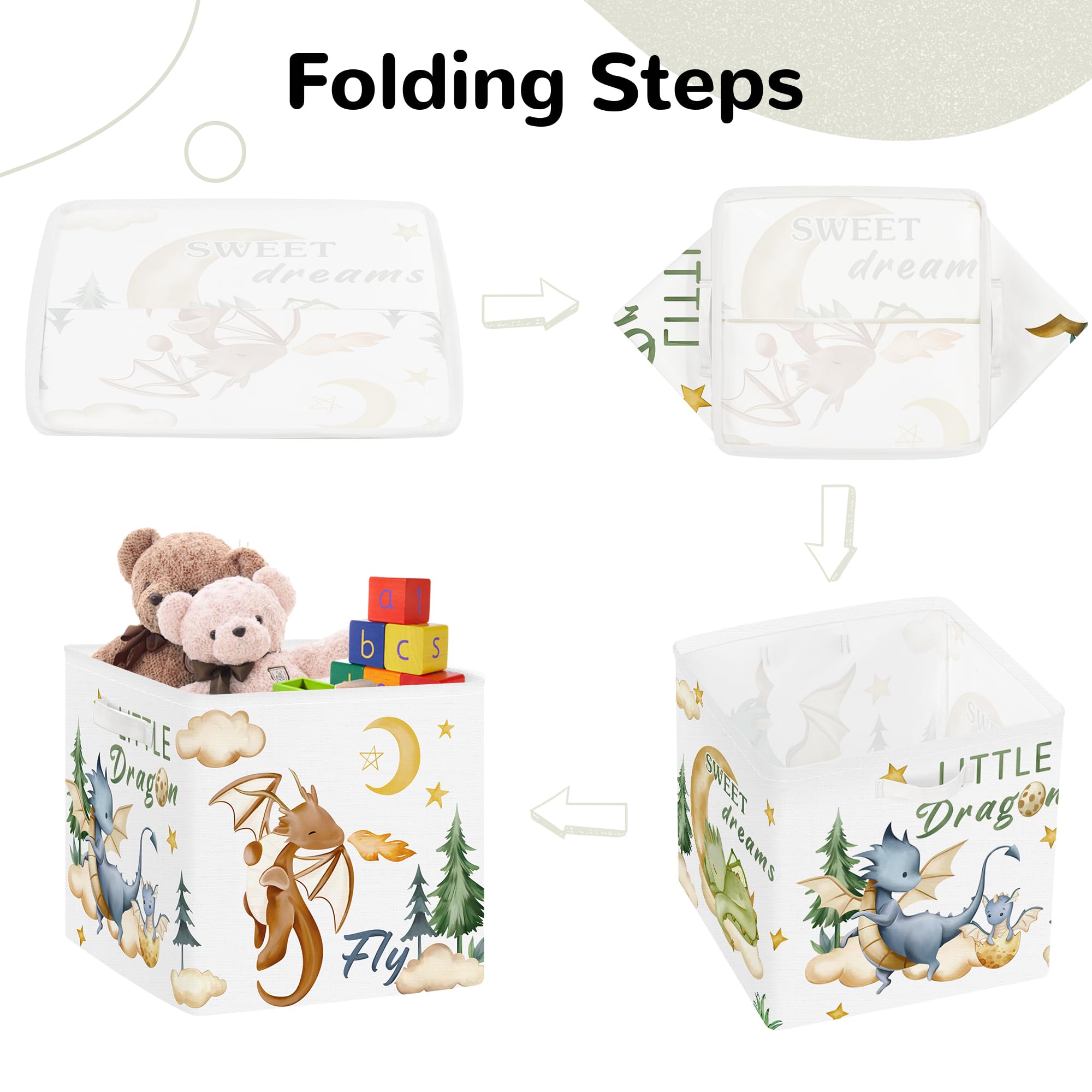 Clastyle easy-clean, soft-sided bin ideal for toddler-friendly storage.