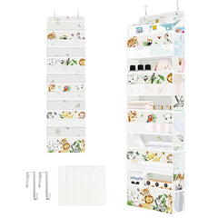 Clastyle Elephant Lion over-the-door setup demonstrates space-saving bedroom storage