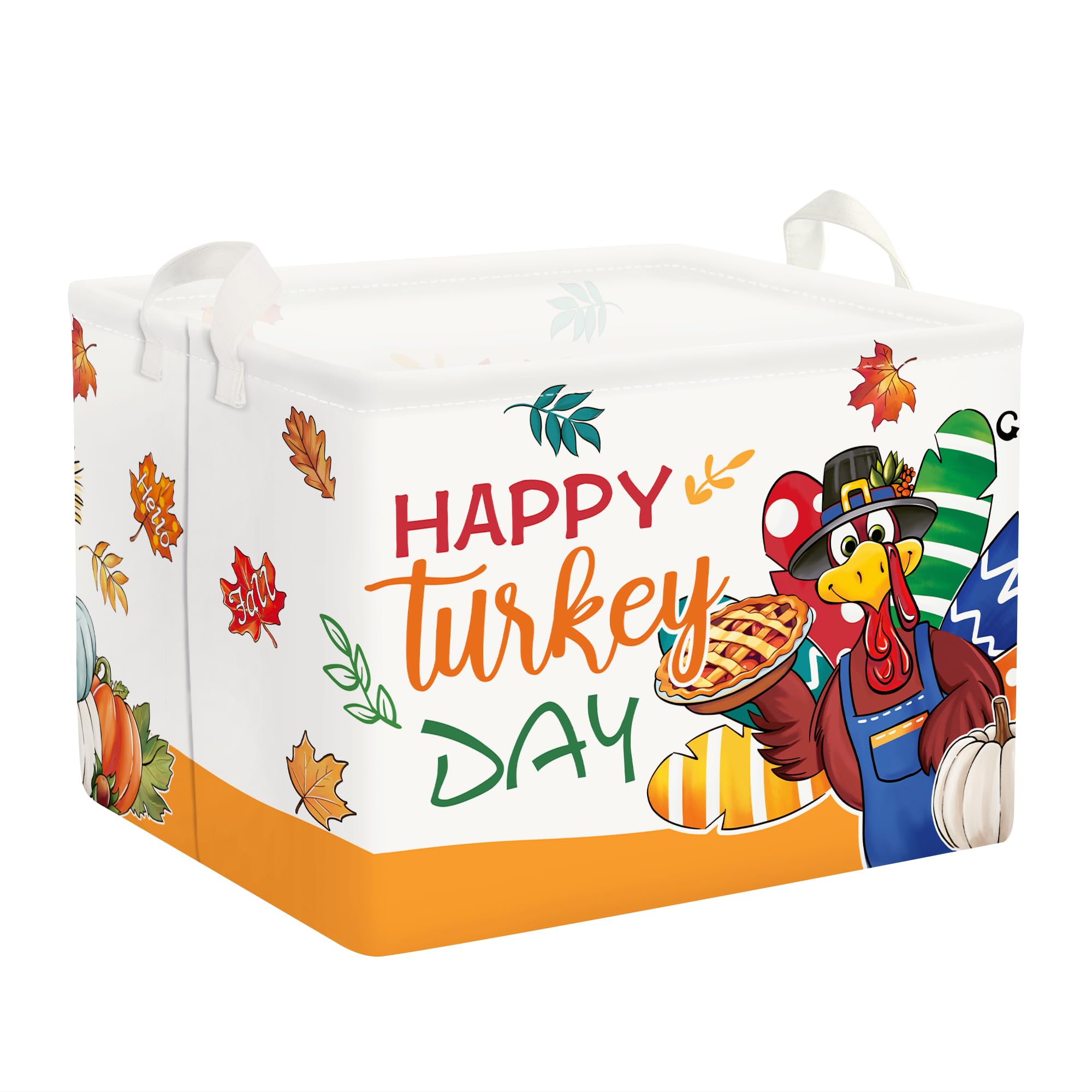 Clastyle Fall Harvest Basket pumpkin design for toy storage and playroom organization.