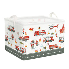 Clastyle fire-engine-toy-basket keeps playtime organized with bright, kid-friendly storage.