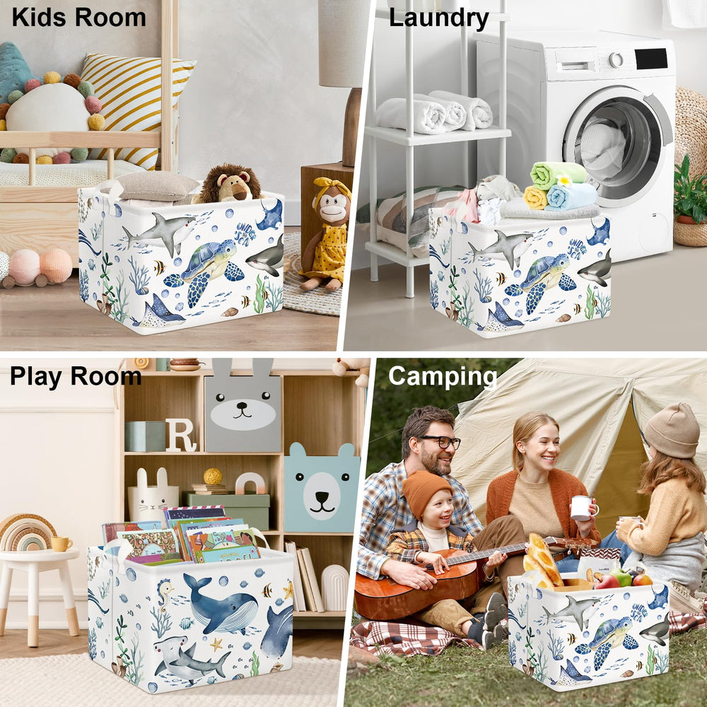 Clastyle fish-sea-turtle-baby-basket PE coating cleans easily.