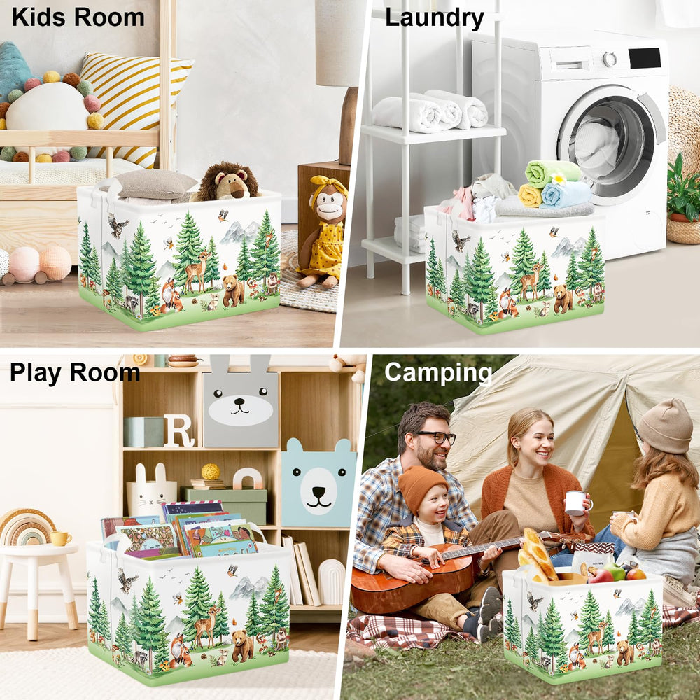 Clastyle Gift-Ready Nursery Basket with woodland scene makes a thoughtful present.