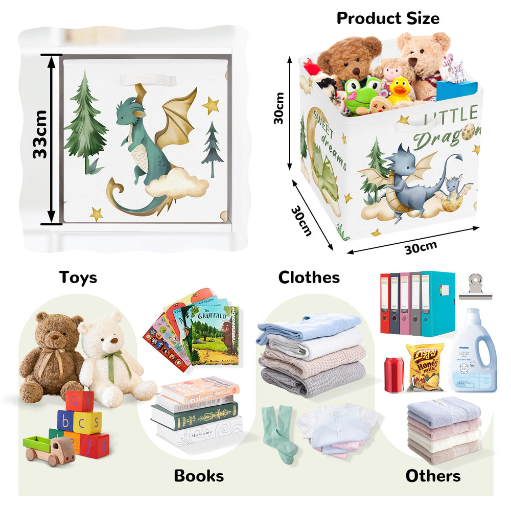 Clastyle Kallax-compatible cube bin trio for tidy shelf organization.