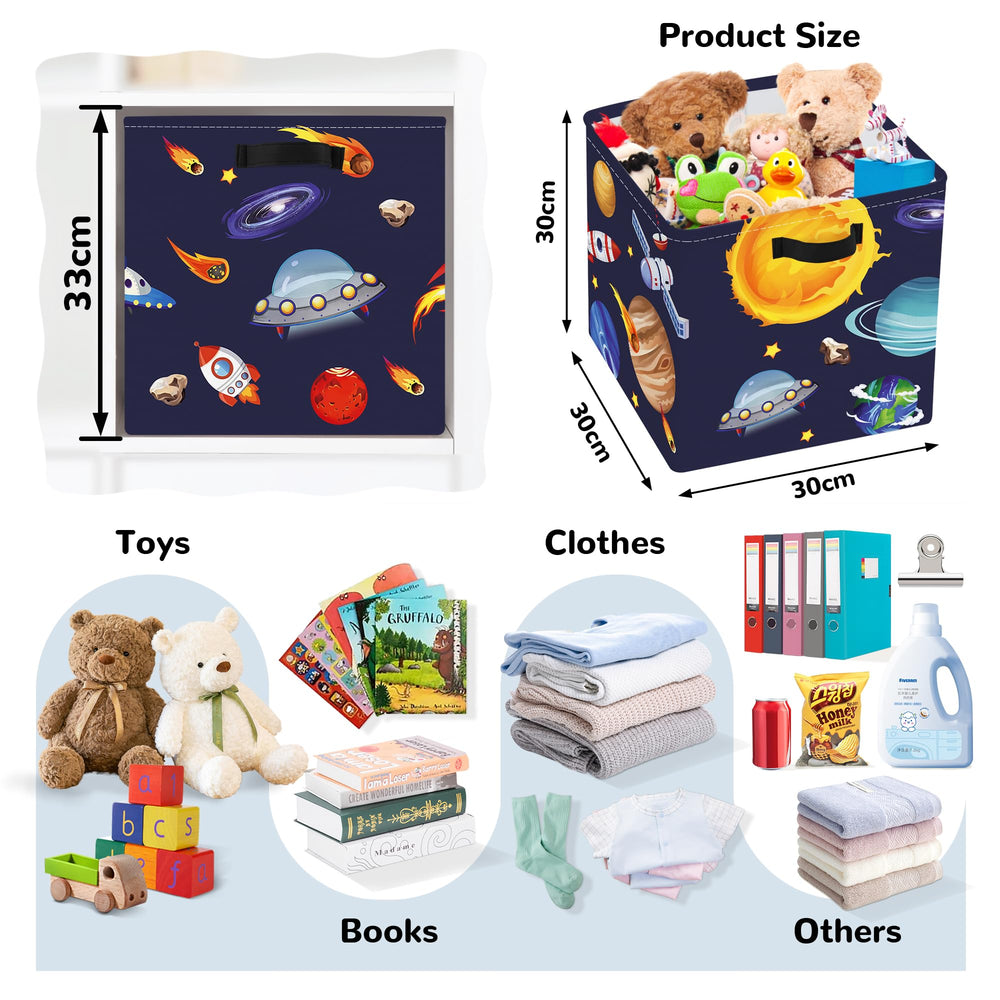 Clastyle kallax shelf box planet sun fits standard shelves for quick access.