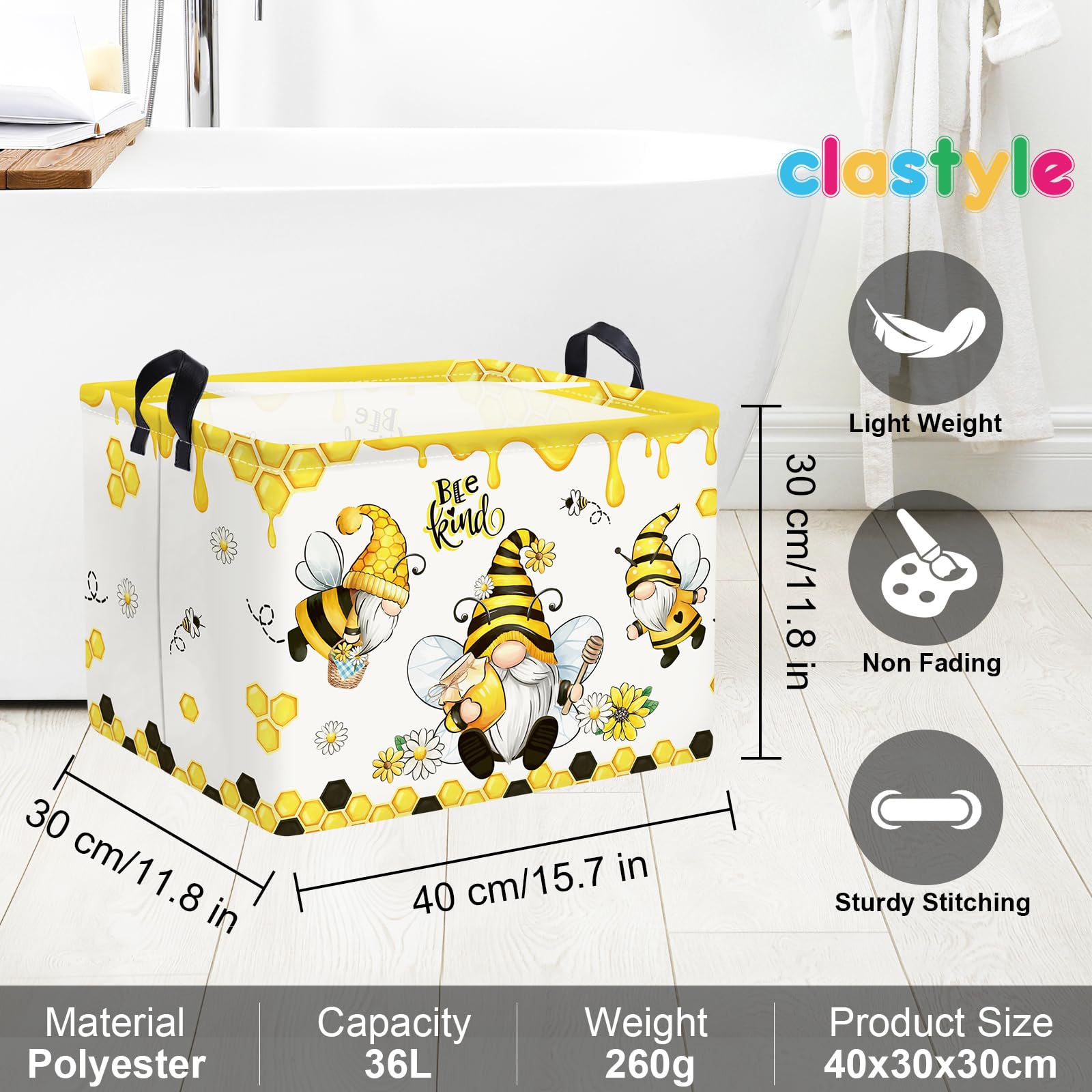 Clastyle Kid Clothes Laundry Organizer Bin helps tidy bedrooms.