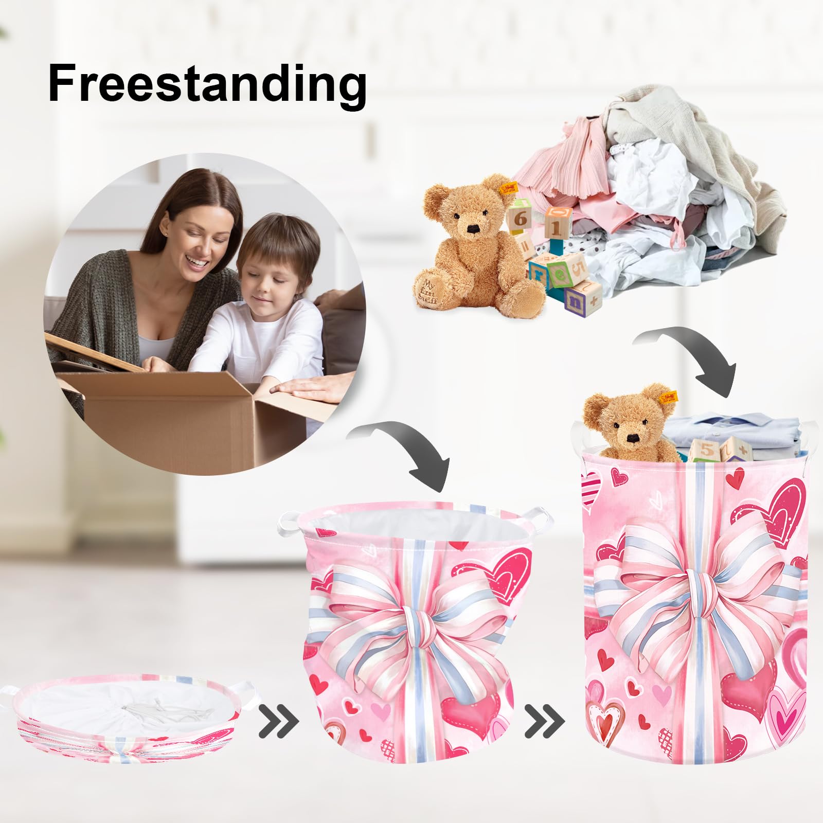Clastyle Kid Clothes Organizer Basket—great for closet and playroom.