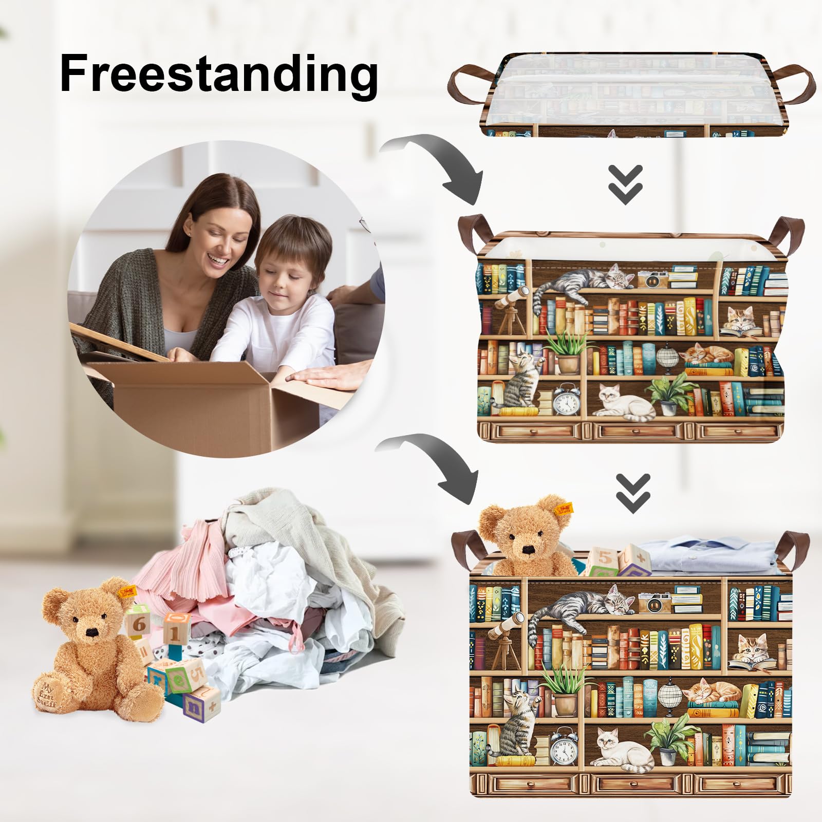 Clastyle Kids Clothes Organizer perfect for sorting outfits and laundry in a kid's room
