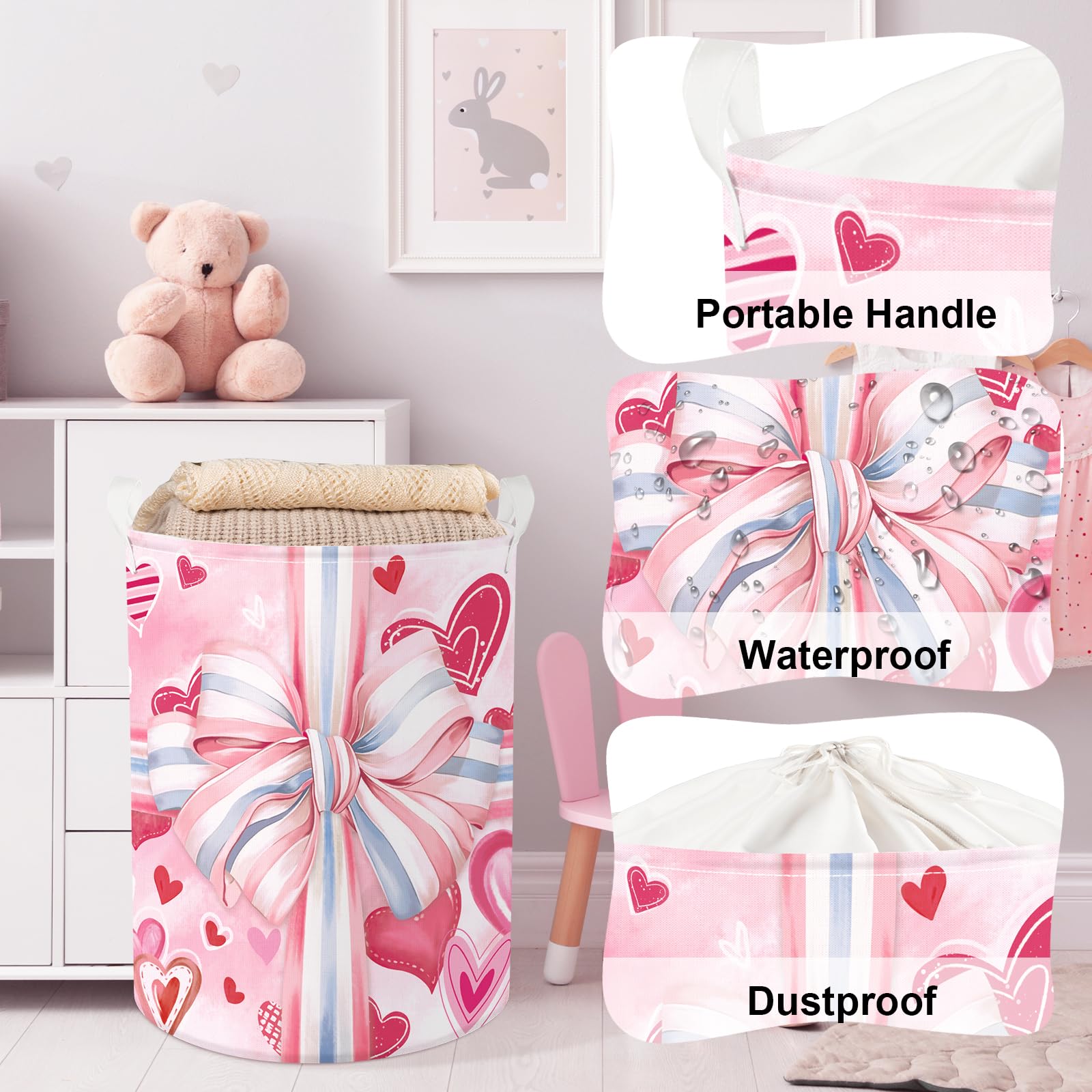 Clastyle Large Baby Laundry Basket—easy-clean PE coated design.