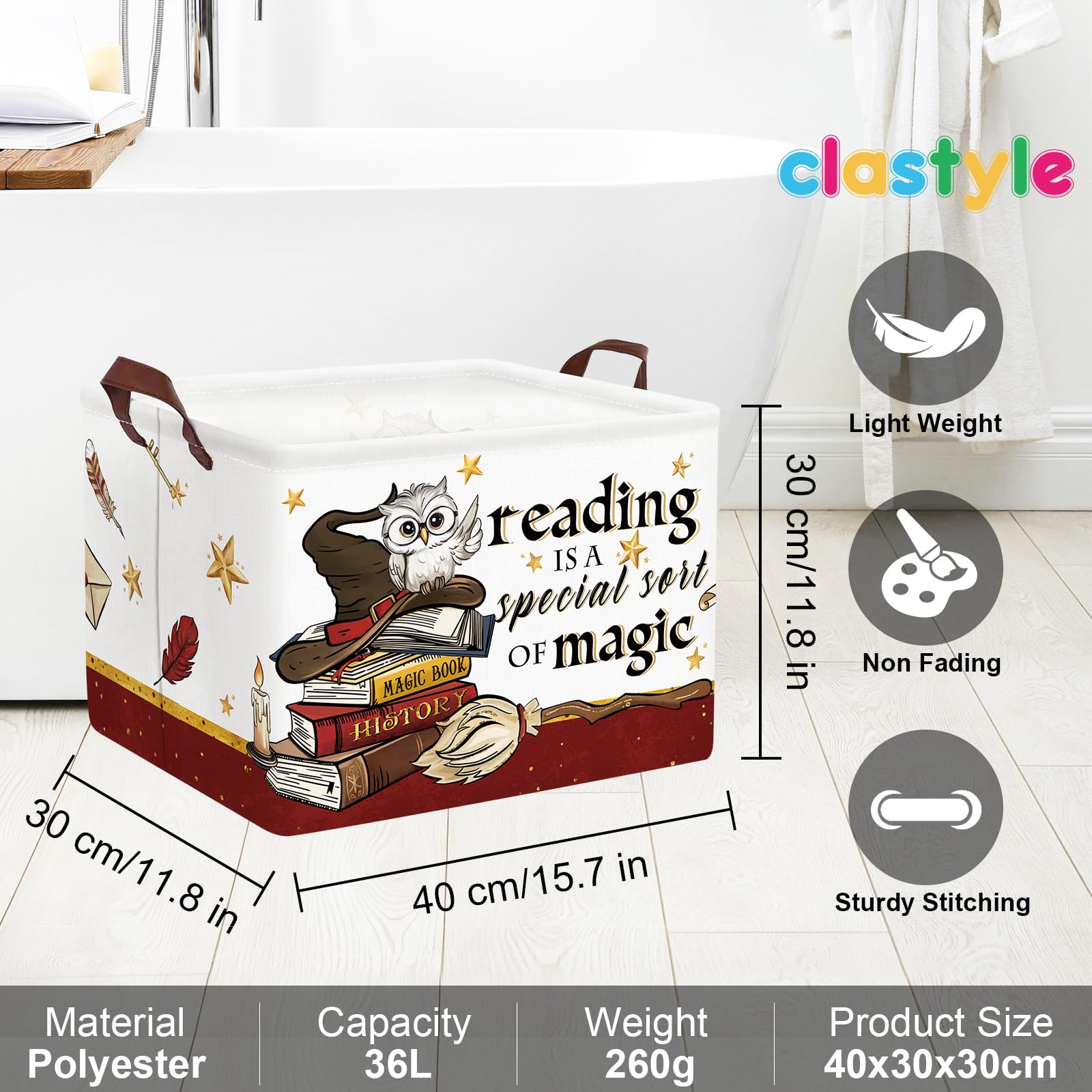 Clastyle metal frame basket offers sturdy structure during play.