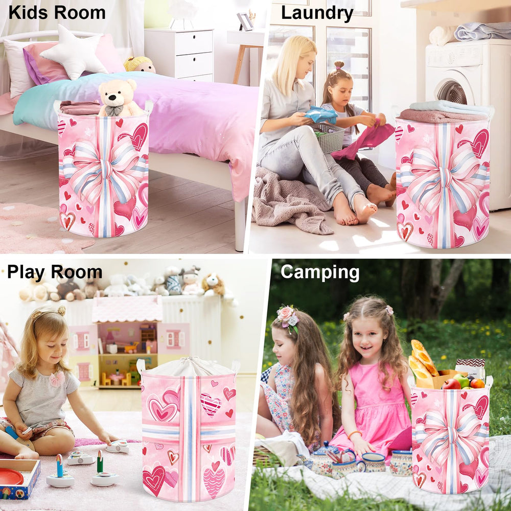 Clastyle Pink Nursery Bin—organizes toys and blankets.