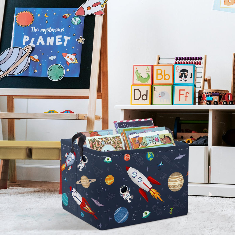 Clastyle Rocket Astronaut Shelf Basket side profile highlighting spacious 36L capacity