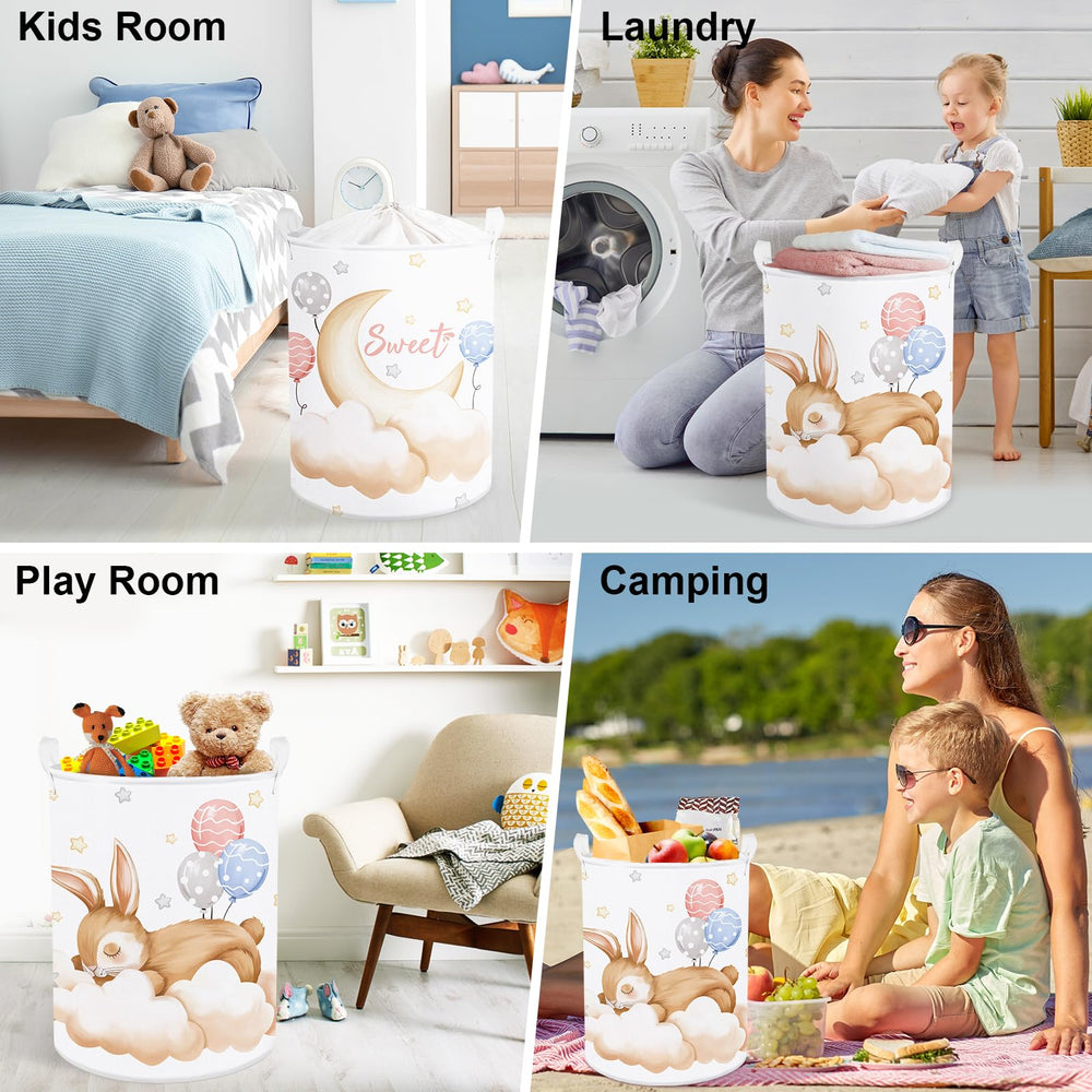 Clastyle Soft-sides hamper with drawstring for portable storage and travel.