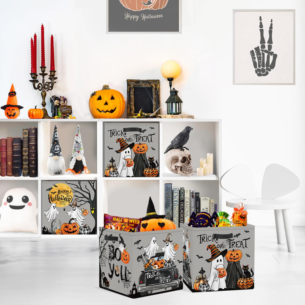 Clastyle Spooky kallax-fit closeup demonstrates 11.8-inch cube fits on standard shelves.