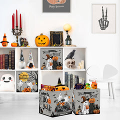 Clastyle Spooky kallax-fit closeup demonstrates 11.8-inch cube fits on standard shelves.
