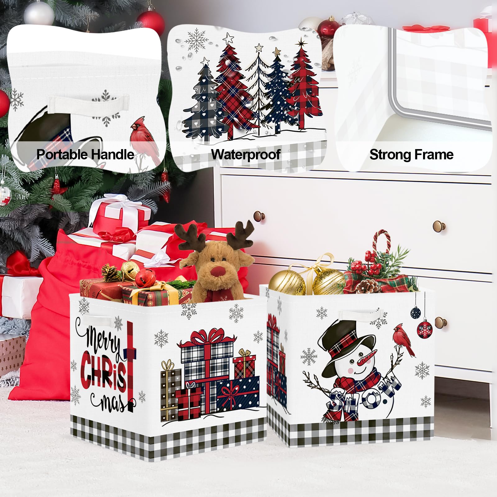 Clastyle three-piece storage bins fit kallax shelves for quick cleanup.