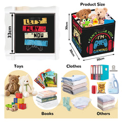 Clastyle storage cube close-up shows durable handle and game-inspired detail for easy transport.