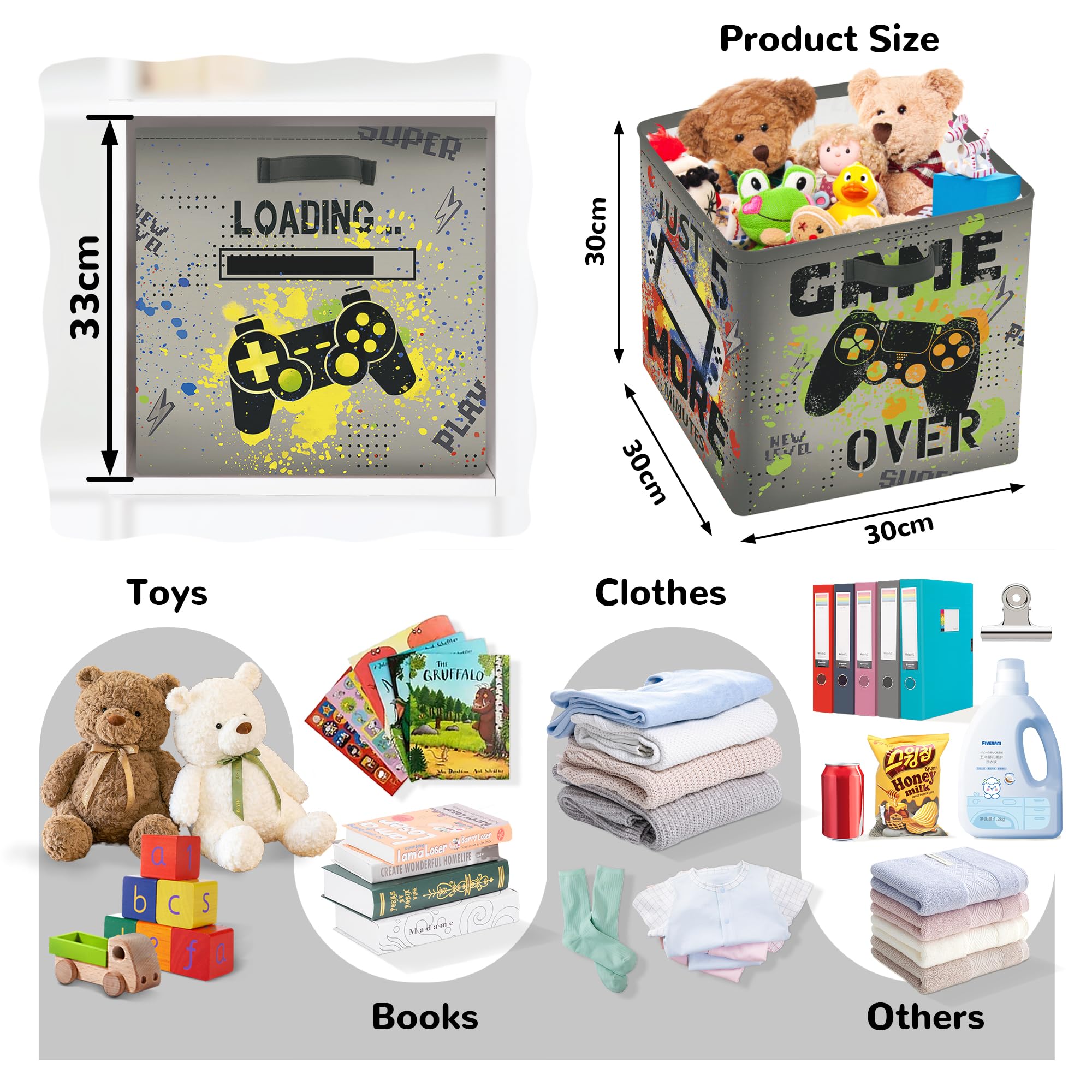 Clastyle graffiti cube fits kallax shelves for tidy closet organization