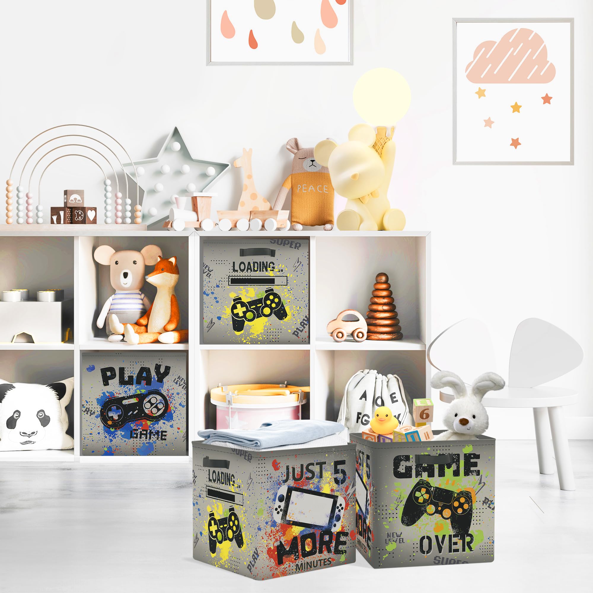 Clastyle 11.8-inch cube designed for Kallax shelves keeping toys neatly stored