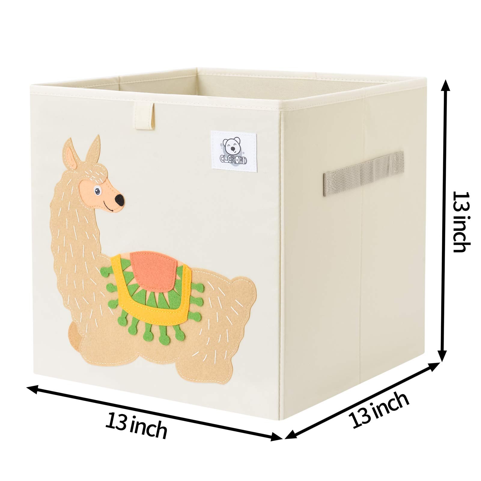 CLCROBD Alpaca foldable bin side angle highlights reinforced bottom for durability