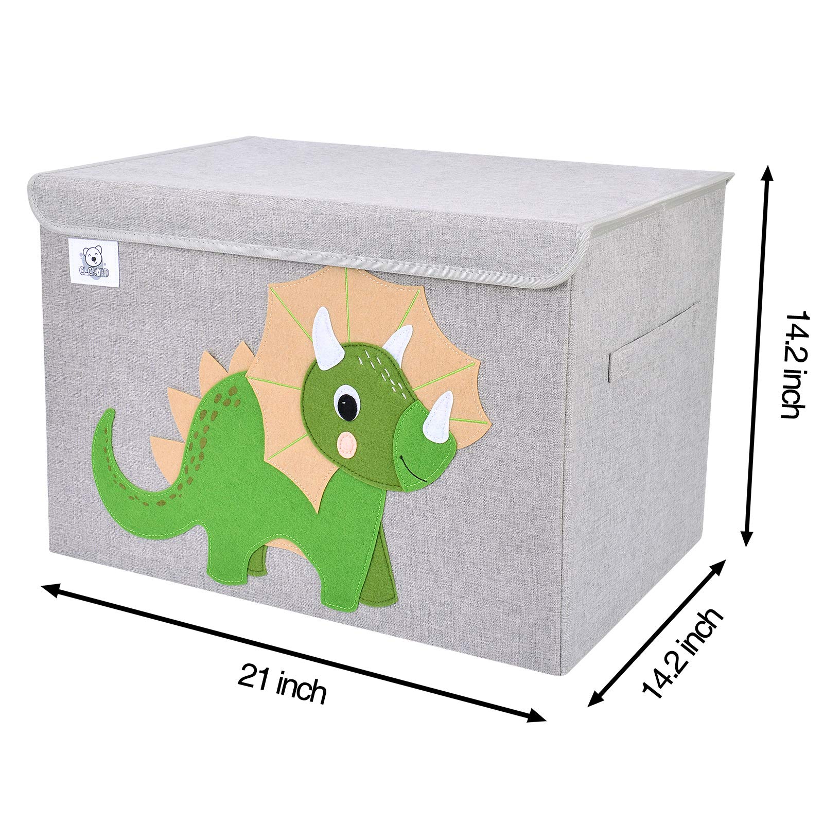 CLCROBD animal-theme felt applique triceratops adds playful nursery decor