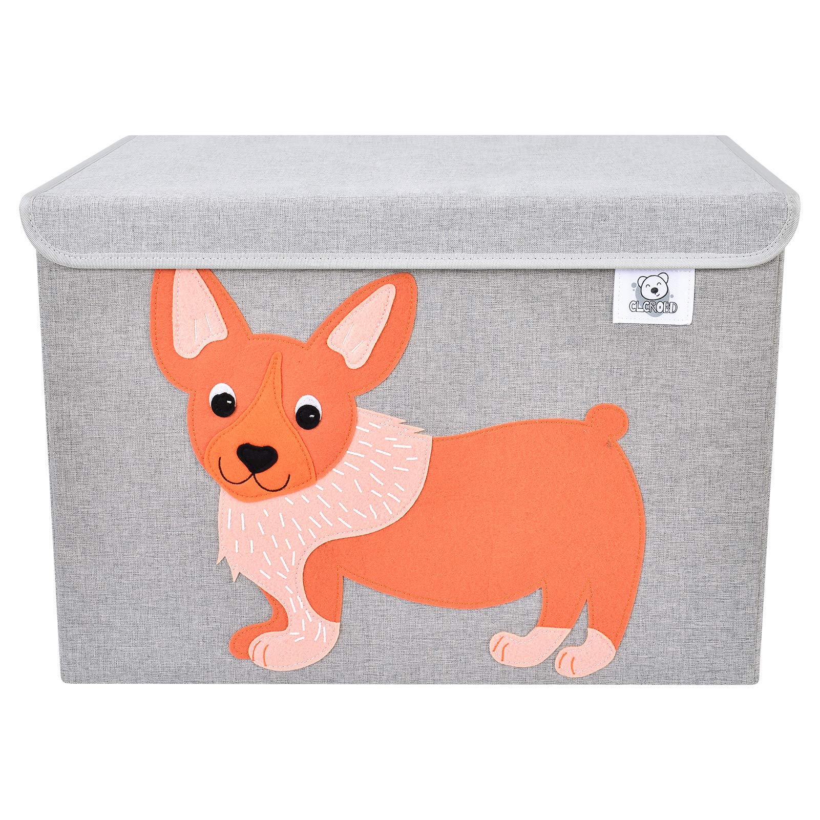 CLCROBD animal-theme felt applique enhances nursery decor while storing plush toys