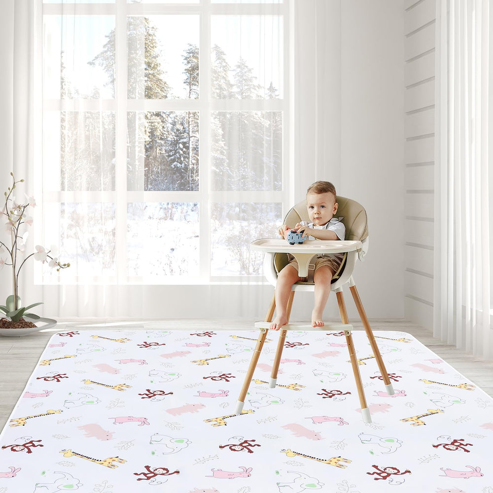 CLCROBD Baby Splat Mat serves as a washable tablecloth during play