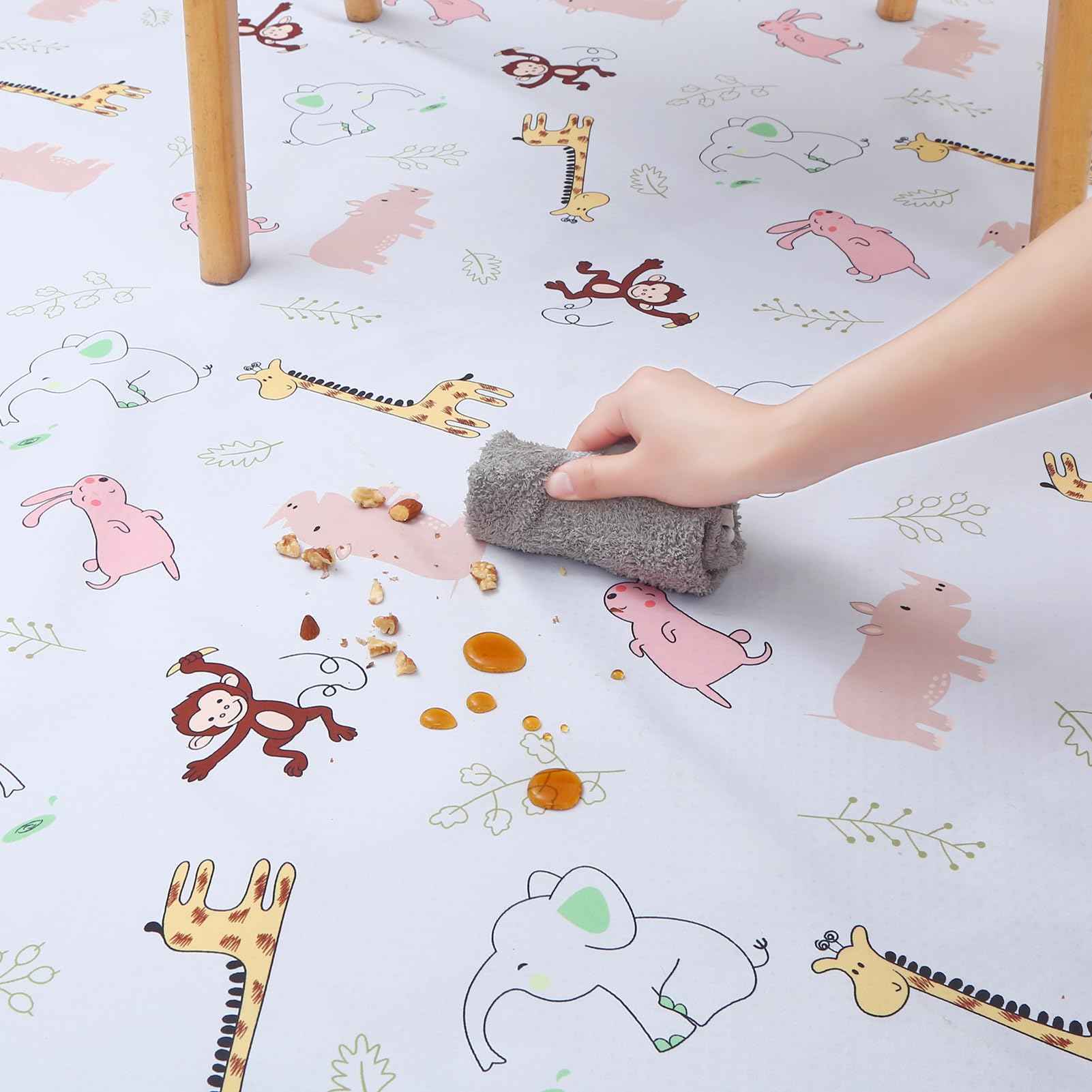 CLCROBD Baby Splat Mat non-slip back stays in place on various floors